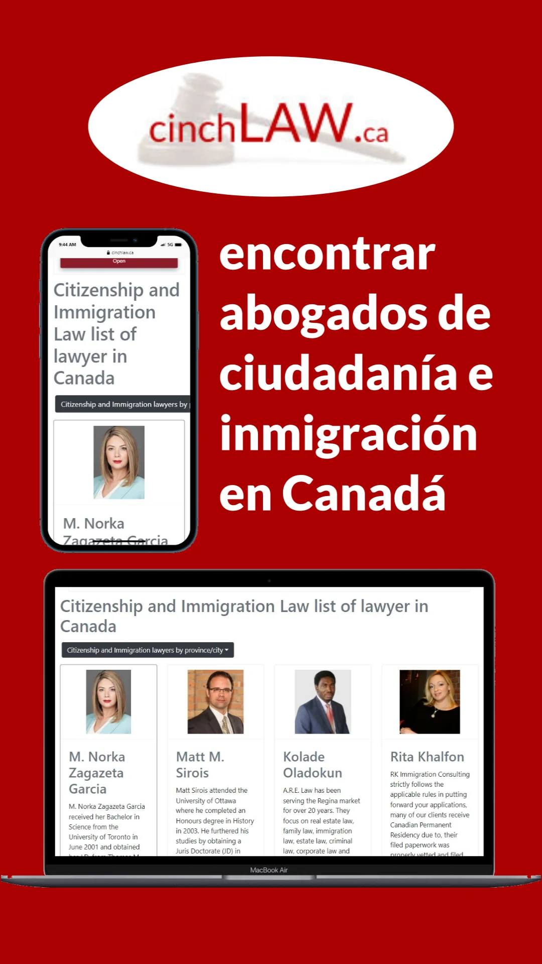 Immigration Law Lawyer List in Canada