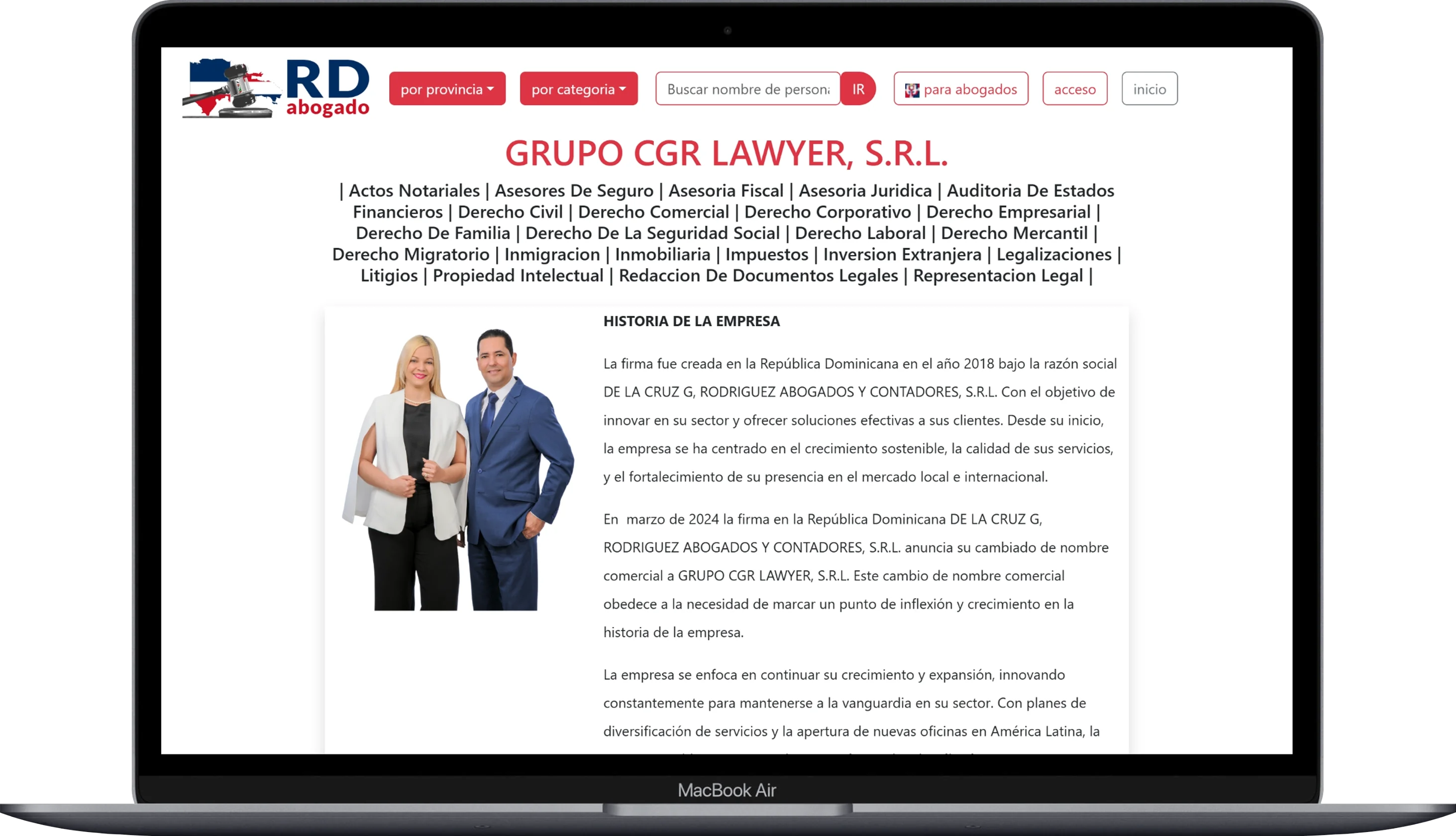 cinchlaw listing sample 1