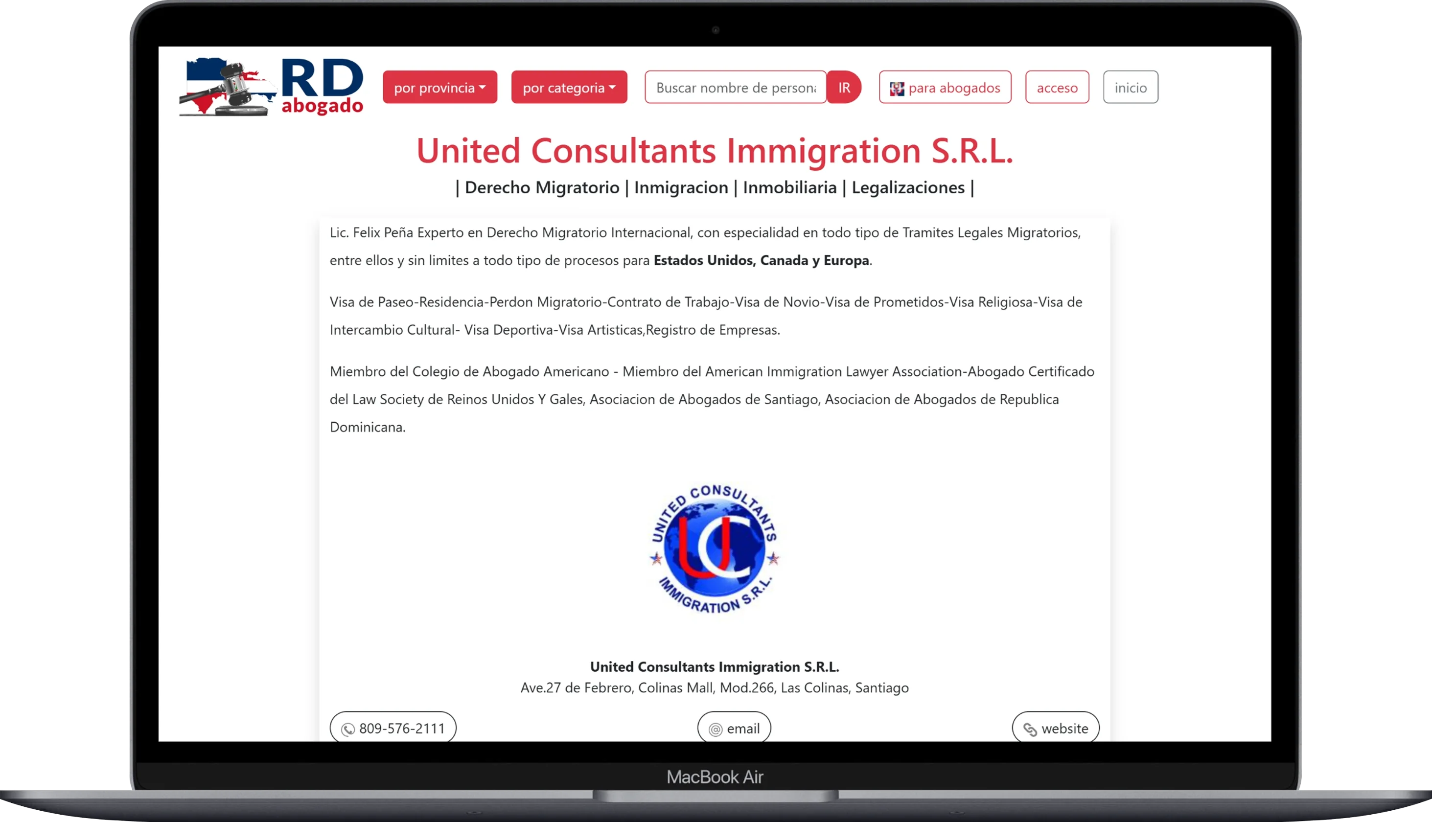 cinchlaw listing sample 2