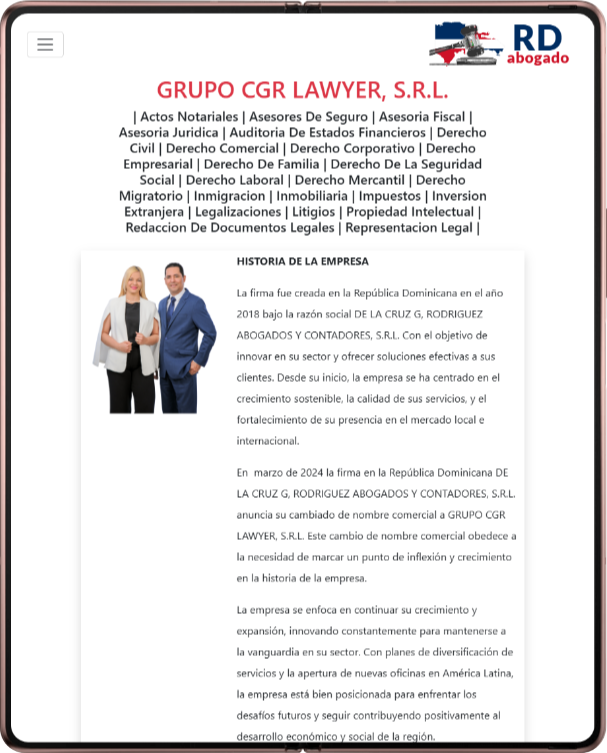 Ejemplo de perfil de abogado